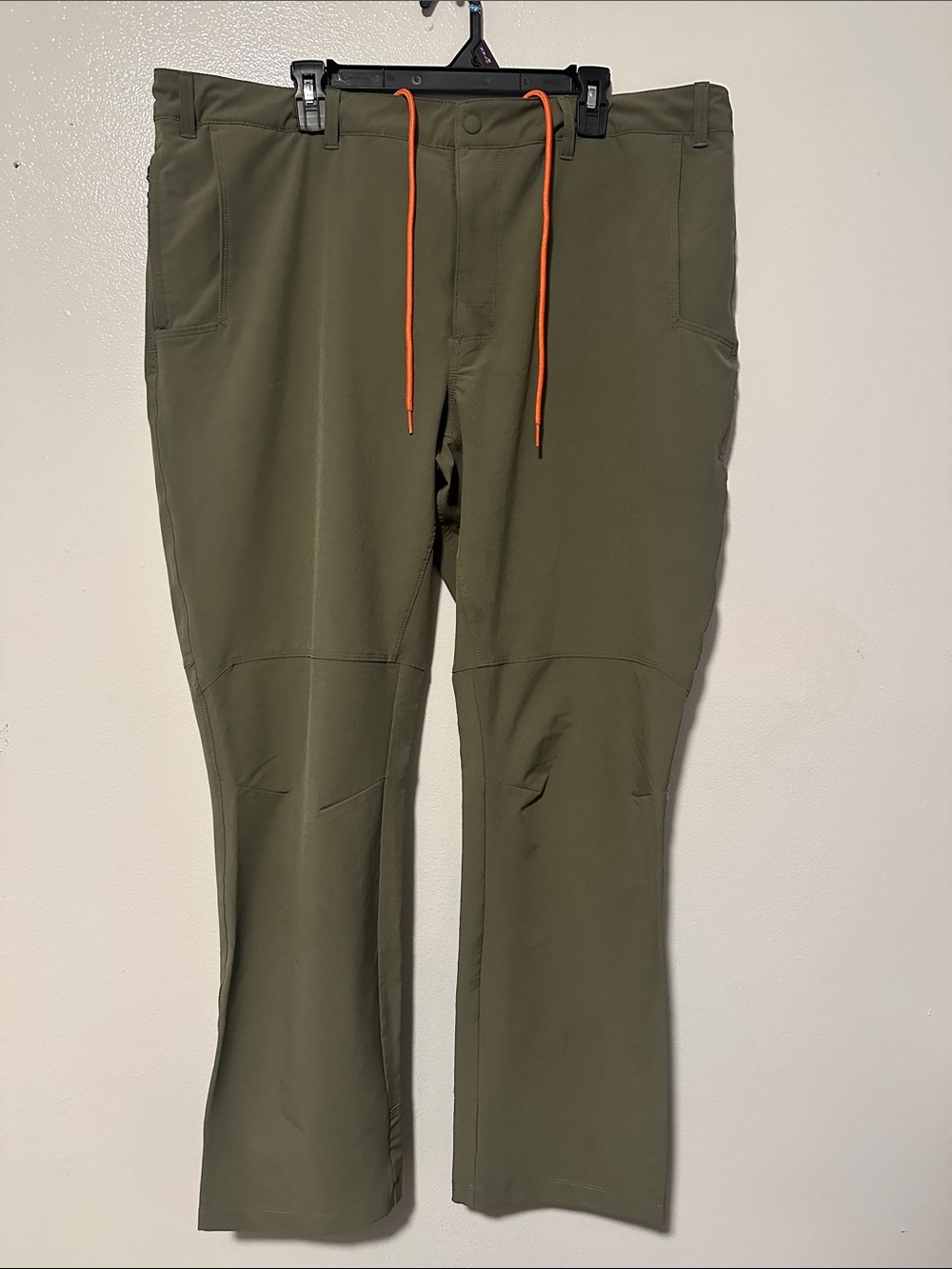Columbia Olive Green Joggers with Orange Drawcord